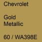 Preview: Chevrolet, Gold Metallic, 60 / WA398E.